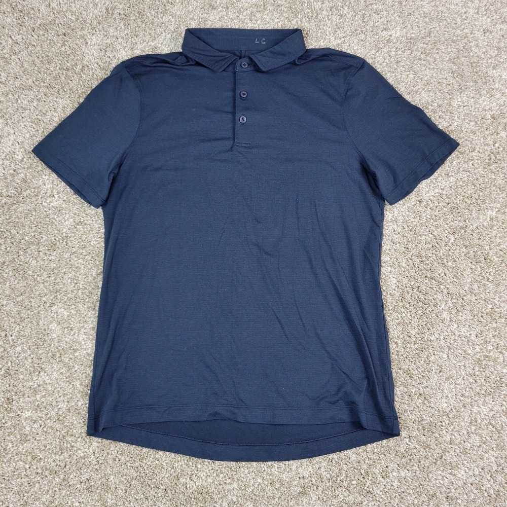 Lululemon Mens Small Solid Black Performance Stre… - image 2